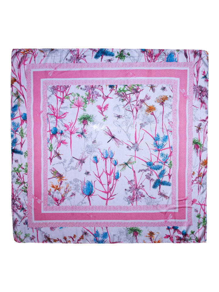 Skjerf 70x70  Rosa