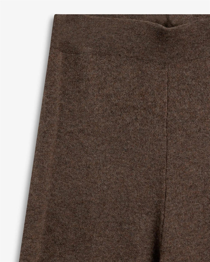 IBEN SERGE MERINO PANTS Brown Melange