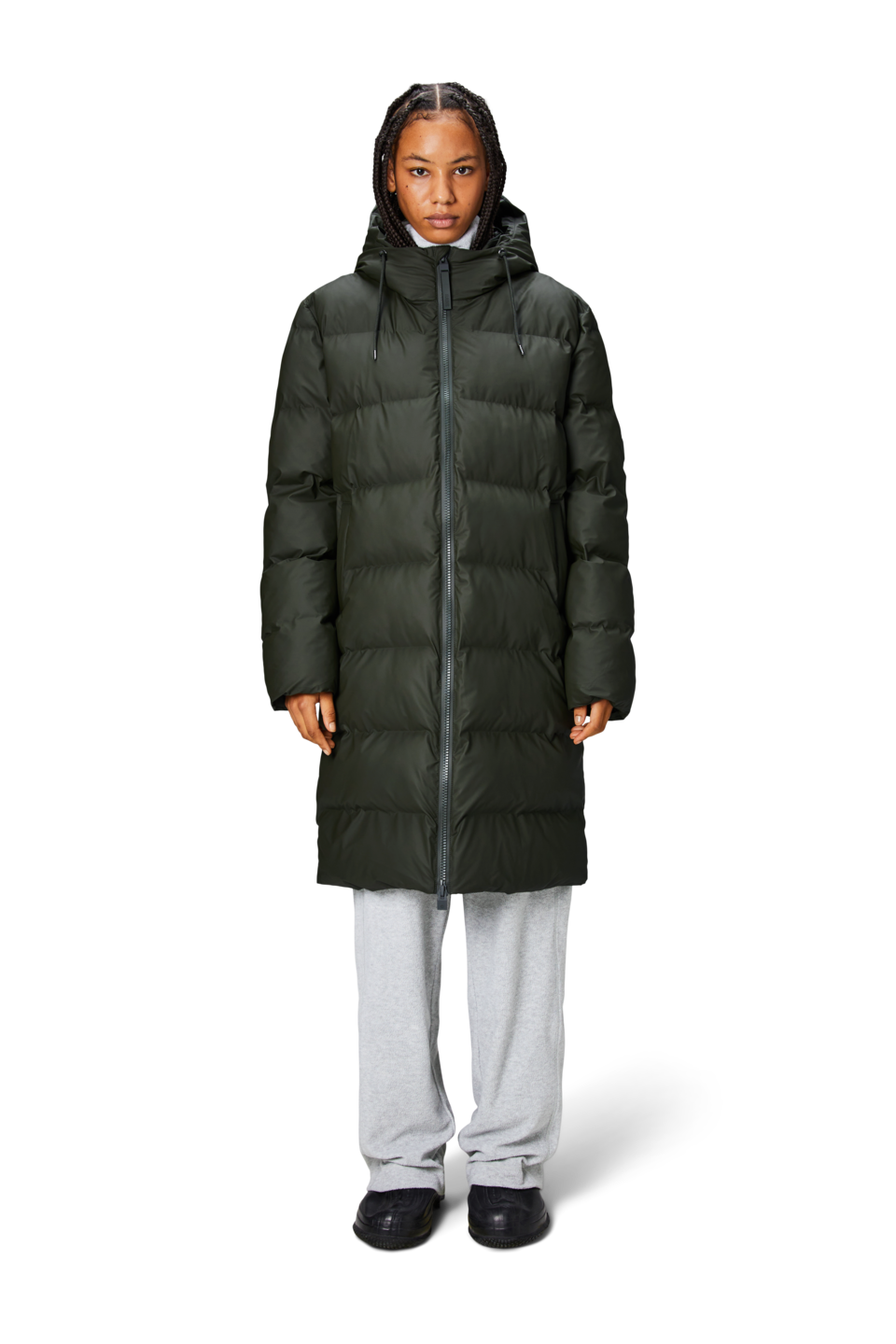 Alta Longer Puffer Jacket W3T4  03 Green