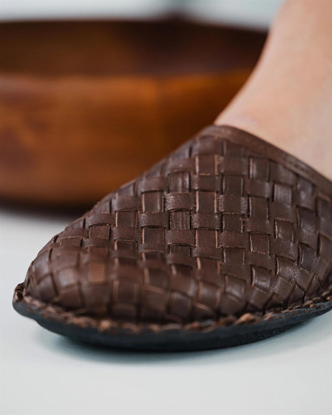 Viba Roma Woven Leather  Cocoa Brown
