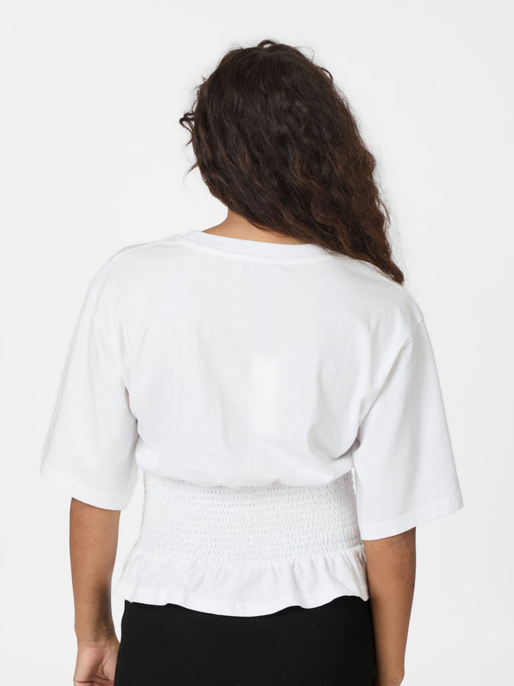 DRAY BOXY SMOCK TEE  White