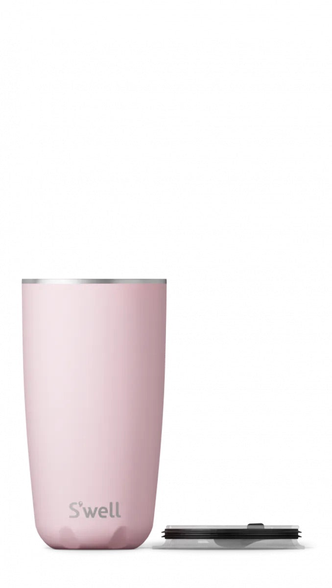 PINK TOPAZ TUMBLER  WITH LID 18OZ  Pink Topaz