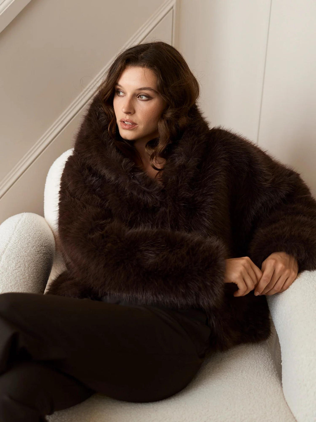Bunny Faux Fur  Chocolate