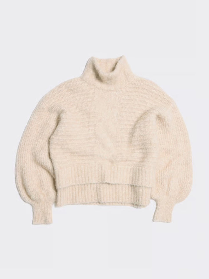 W Data Knit Sweater 25-04  Ecru