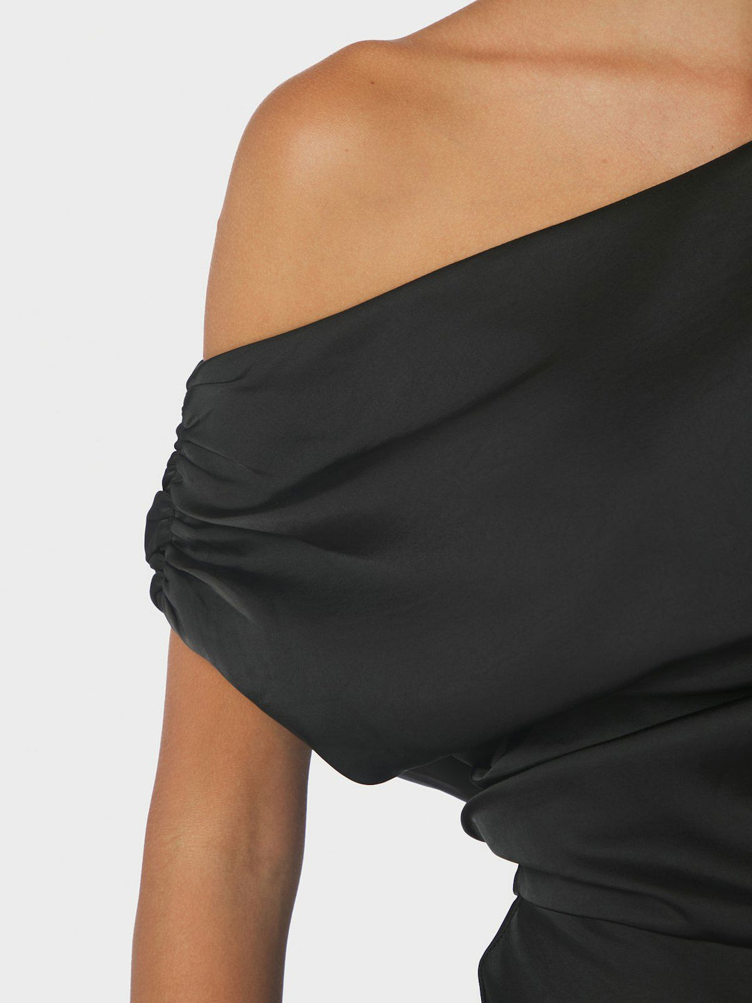 Lilith Heavy Sateen Dress Black
