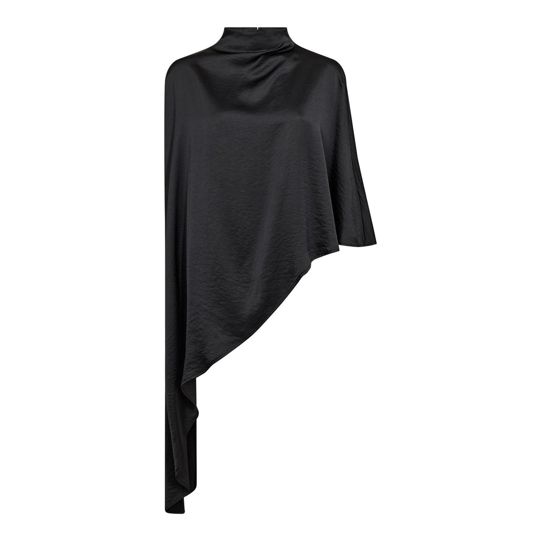 IdunCC Turtle Cape Blouse Black