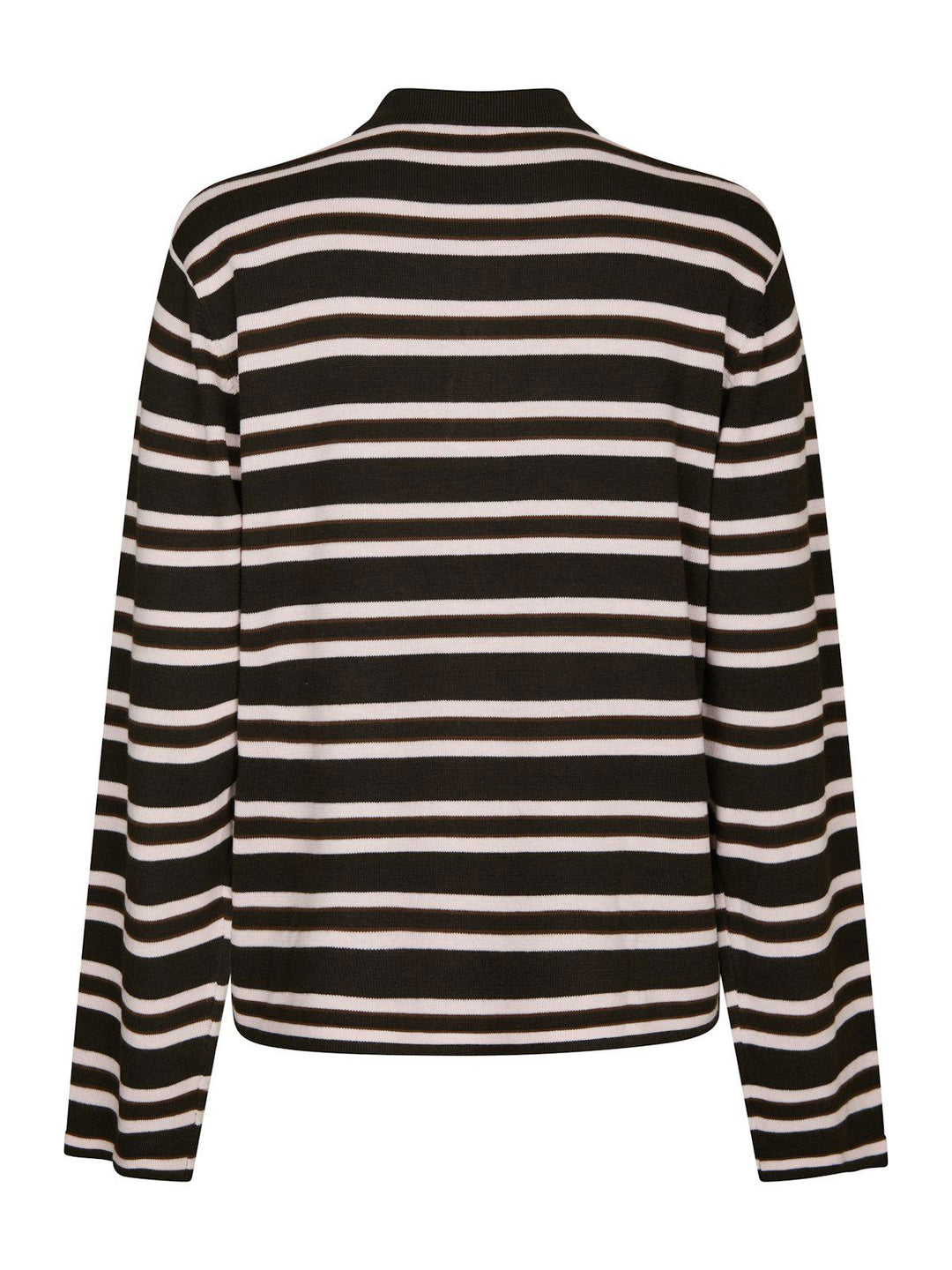 Mala Polo Knit Blouse  Dark Brown