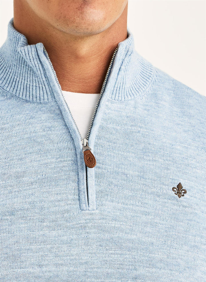 Randall Half Zip  Light Blue