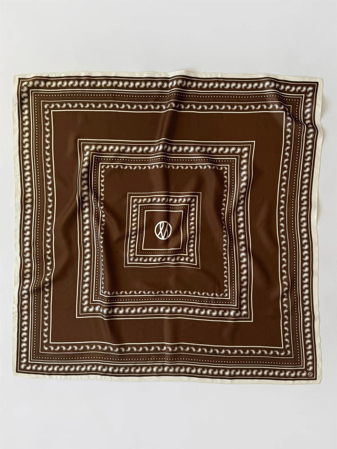 PAISLEY SCARF  Mocha Mousse