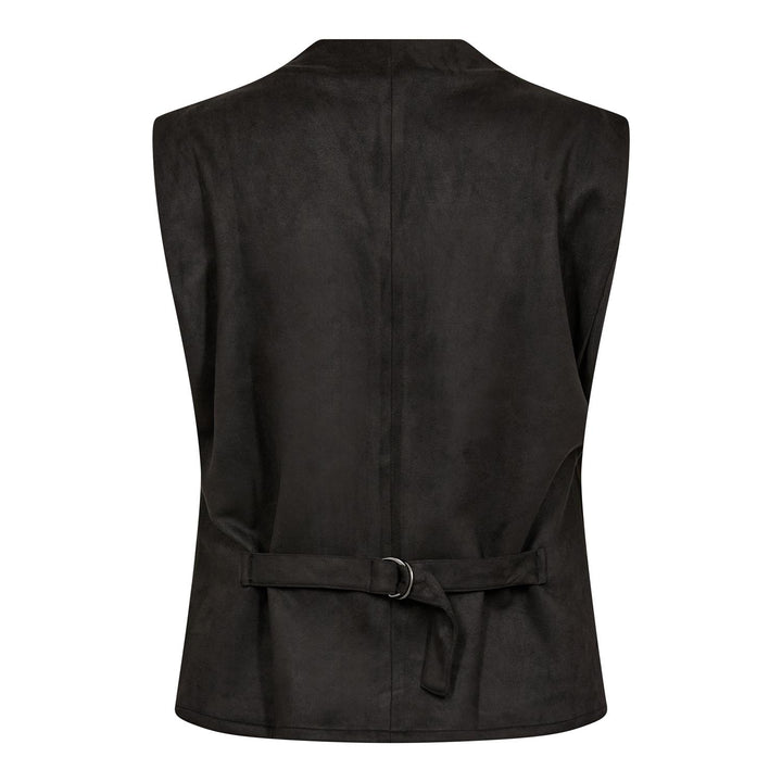BobbieCC Fringe Pleat Top  Black