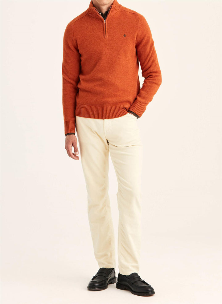 Hertford Half Zip  Orange