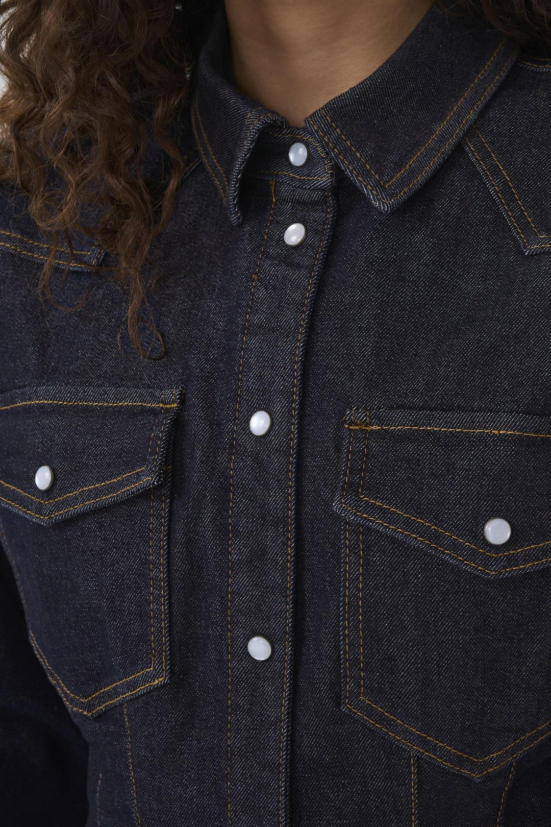 Gzmae Dress  Dark Blue Rinse