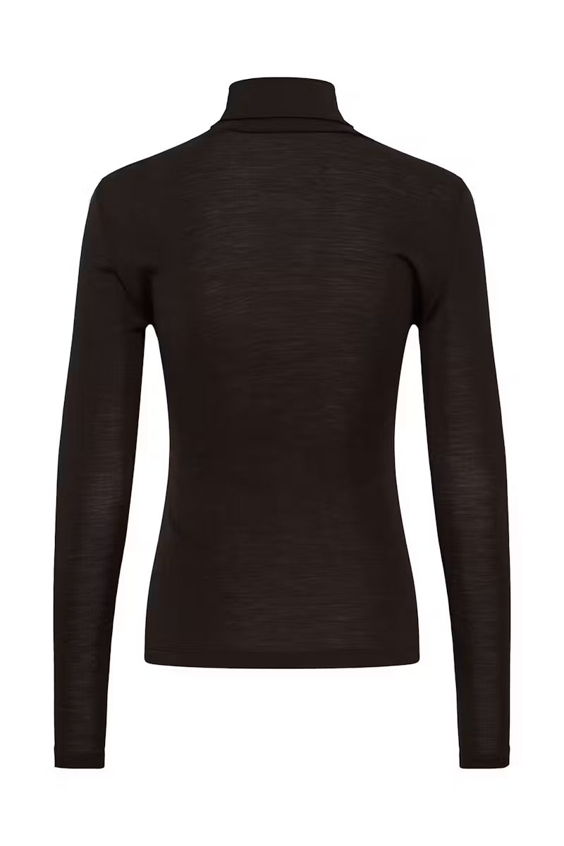 GZNINIA WOOL ROLL NECK  Chocolate Torte