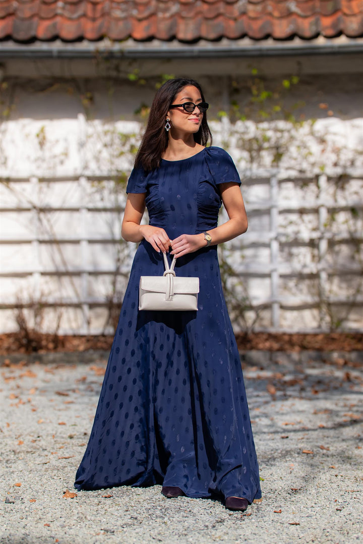 Spring Rouching Dress  Marine