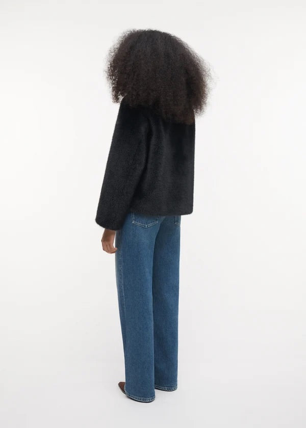 Faje Faux Mink  Dk Grey