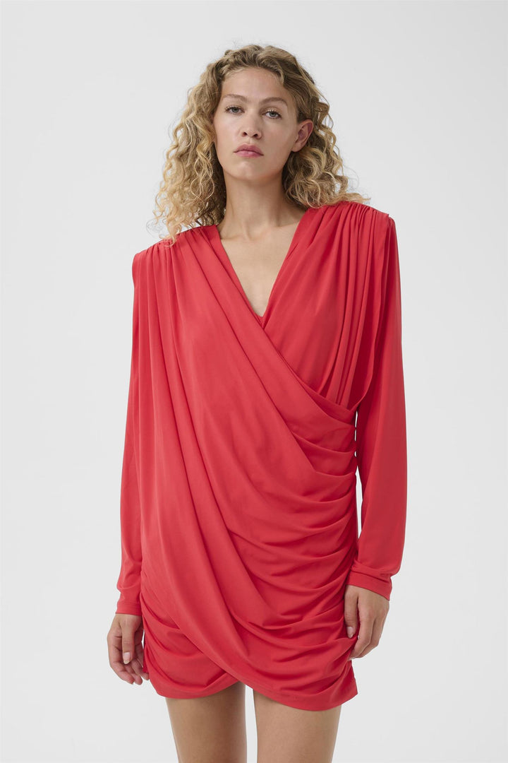Kadie Short Dress  Tomato