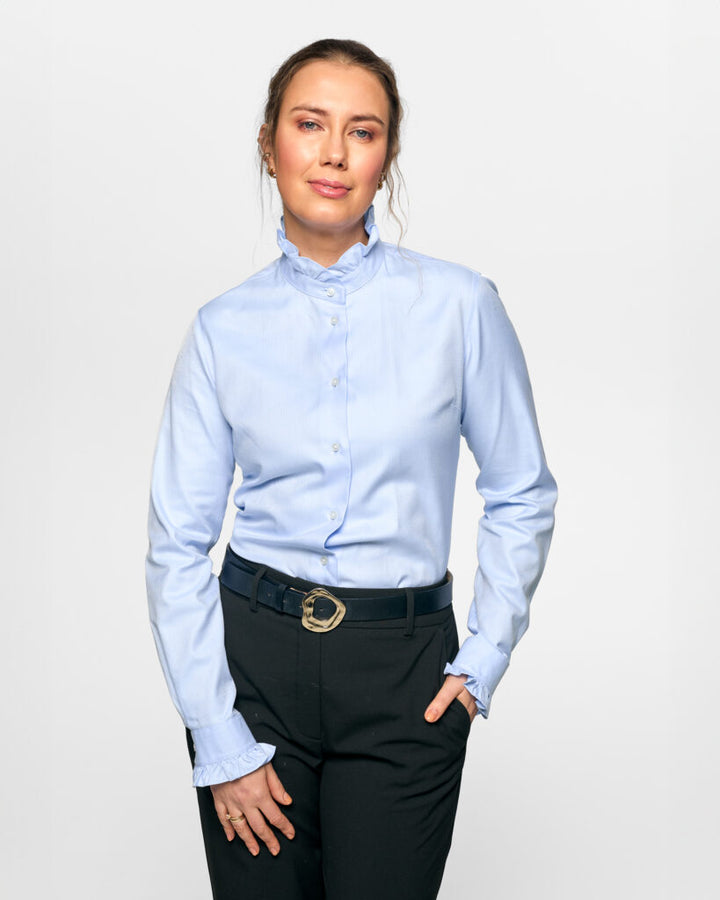 Juliette Herringbone  Sky Blue