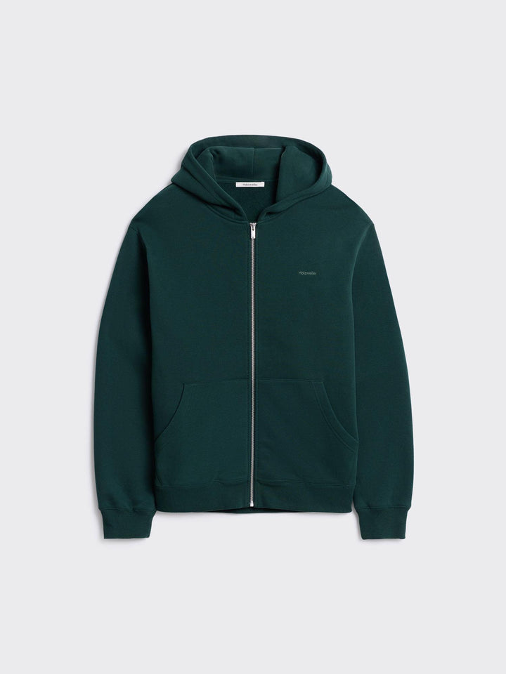 Andrew Zip-Up Hoodie  Dk Green (Scarab)