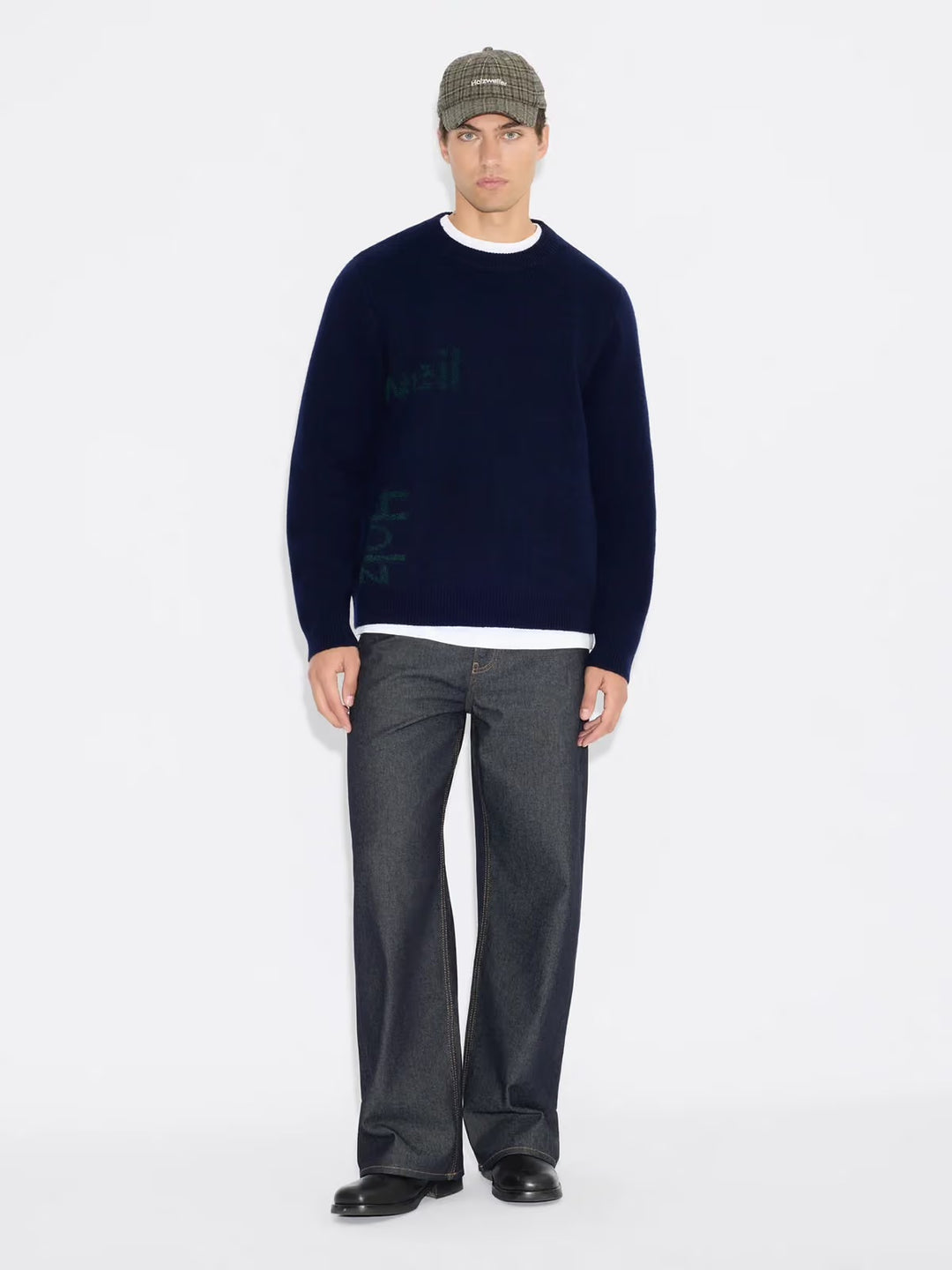 HAZA LOGO CREWNECK  Navy Mix