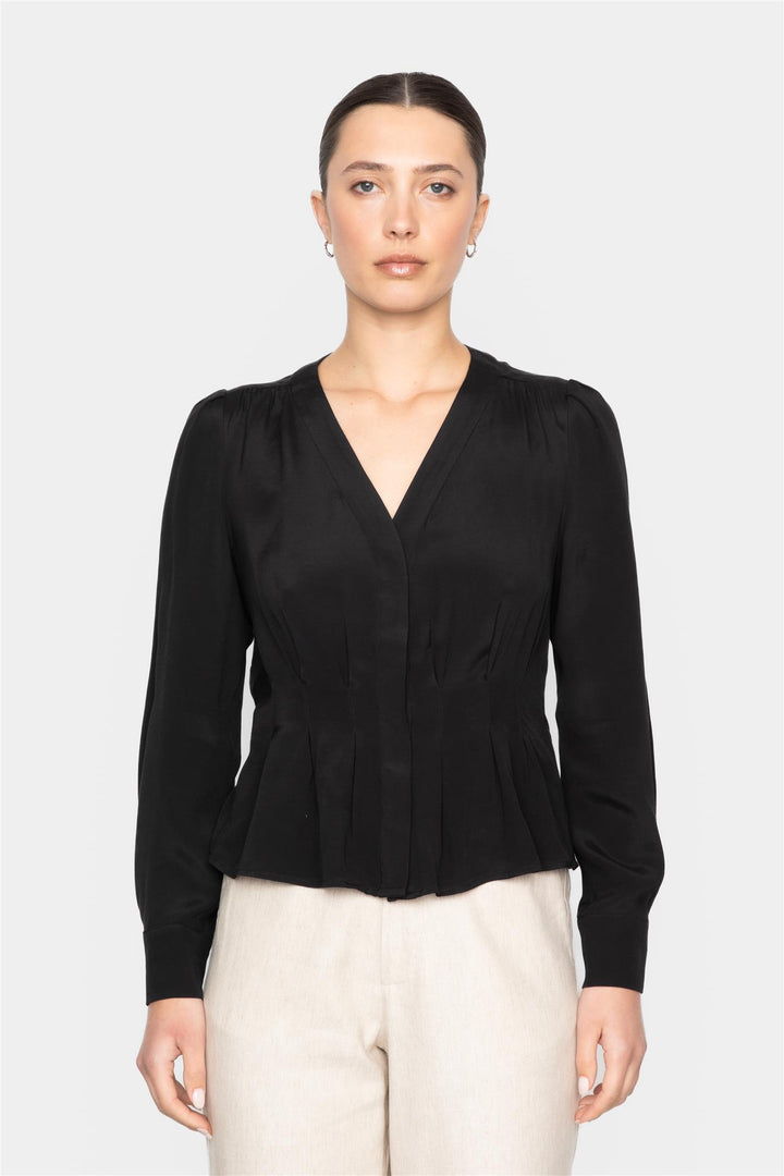 Flavia Blouse  Black