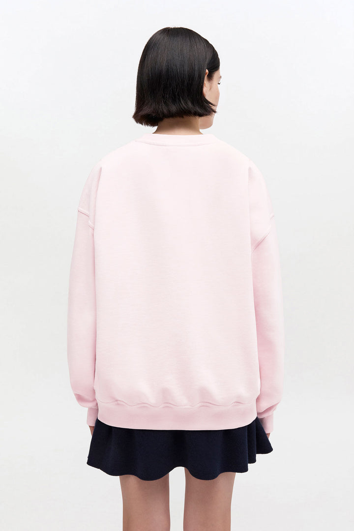 Isoli crewneck Printed Puddle  Chalk Pink