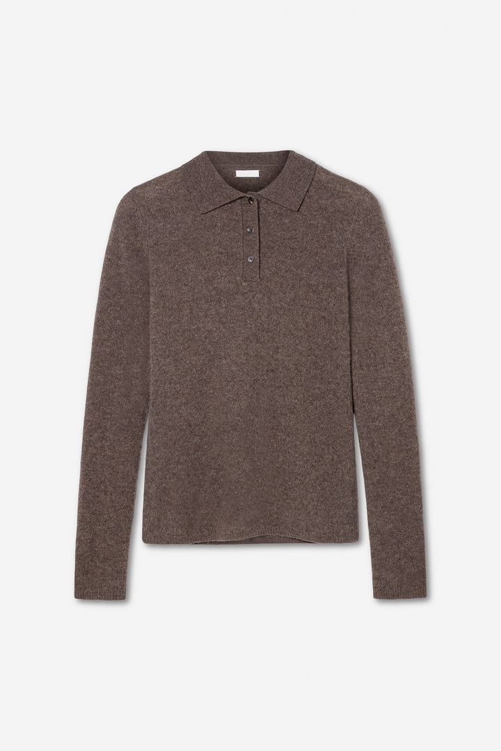 Jolanda Knit  Dark Taupe Melange
