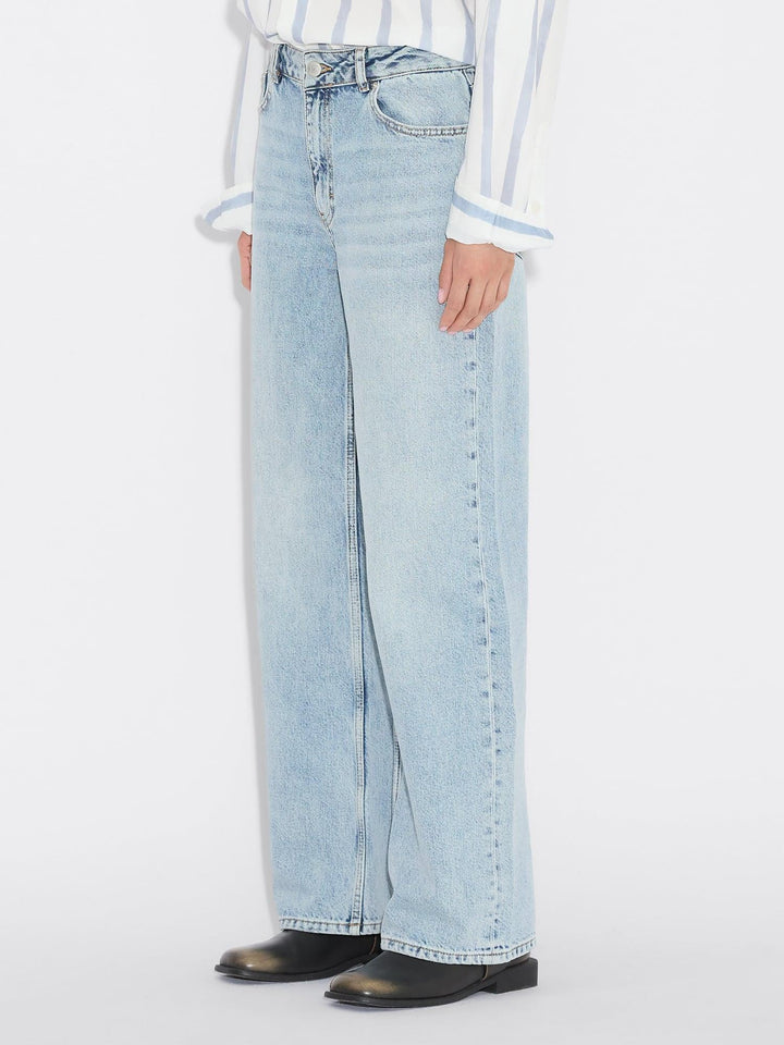 W Wide Jeans  Blue Washed