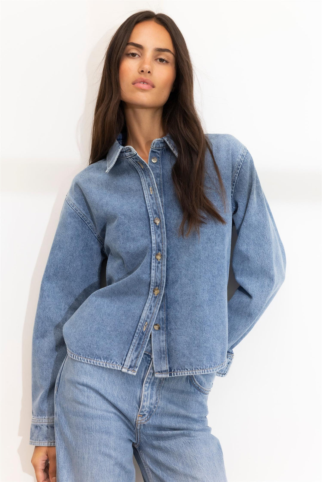 Francis Shirt  Mid Blue
