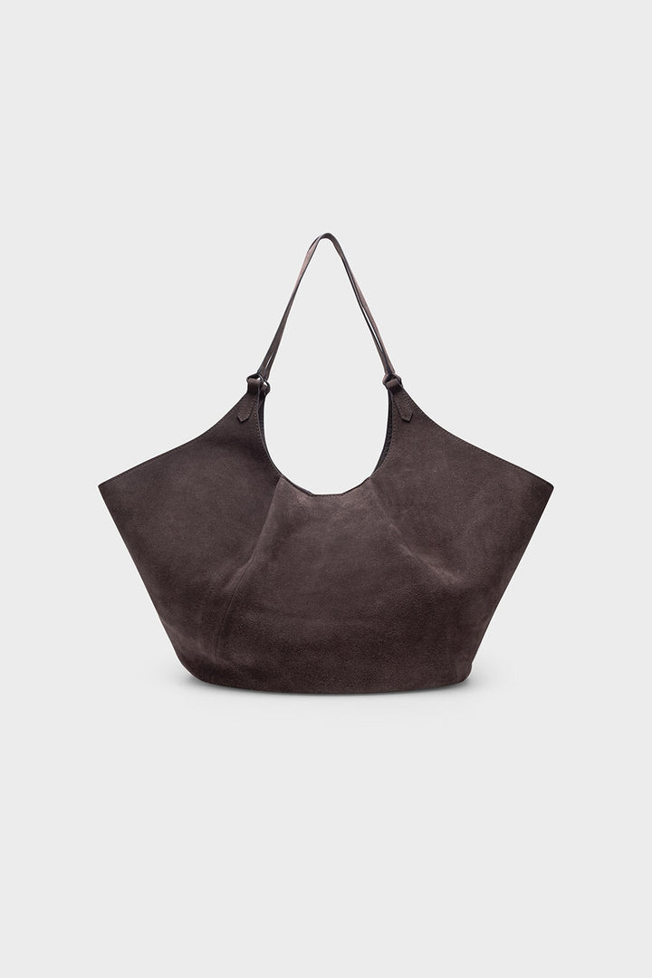 Milan Suede Tote Bag  Mocha Brown
