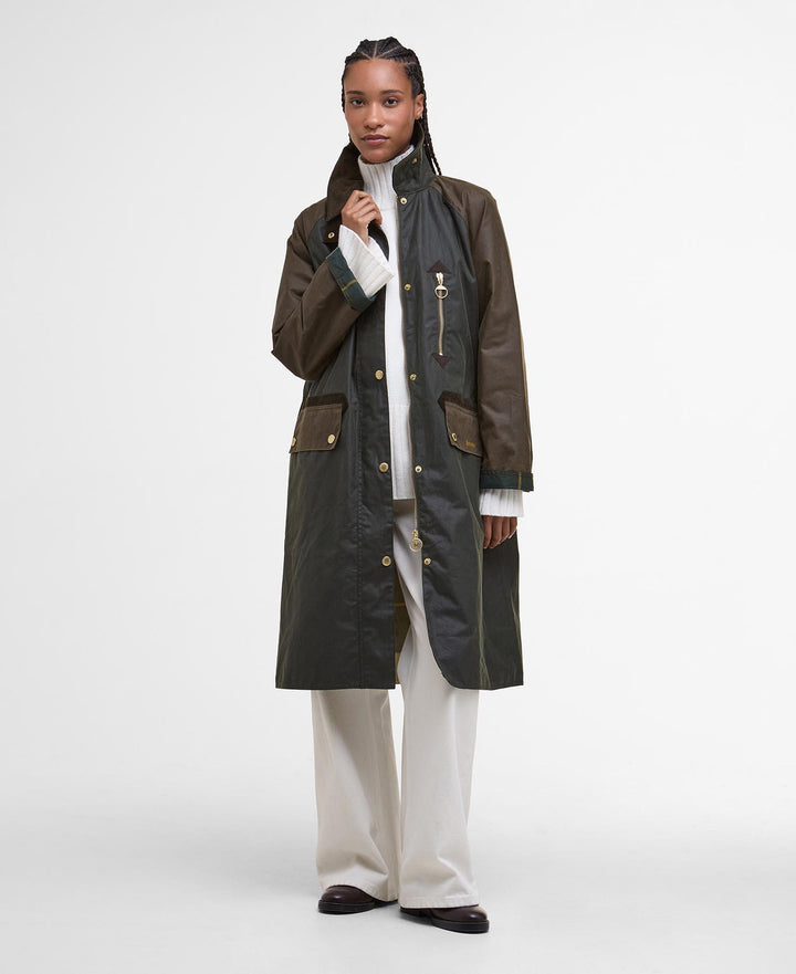 Barbour Evette Wax Jacket  Fern/Beech/Ancient Tartan