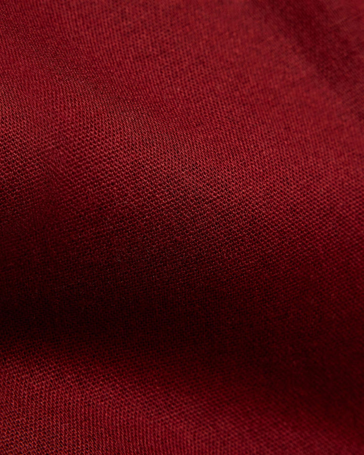Atari Linen Shirt  Rust Red