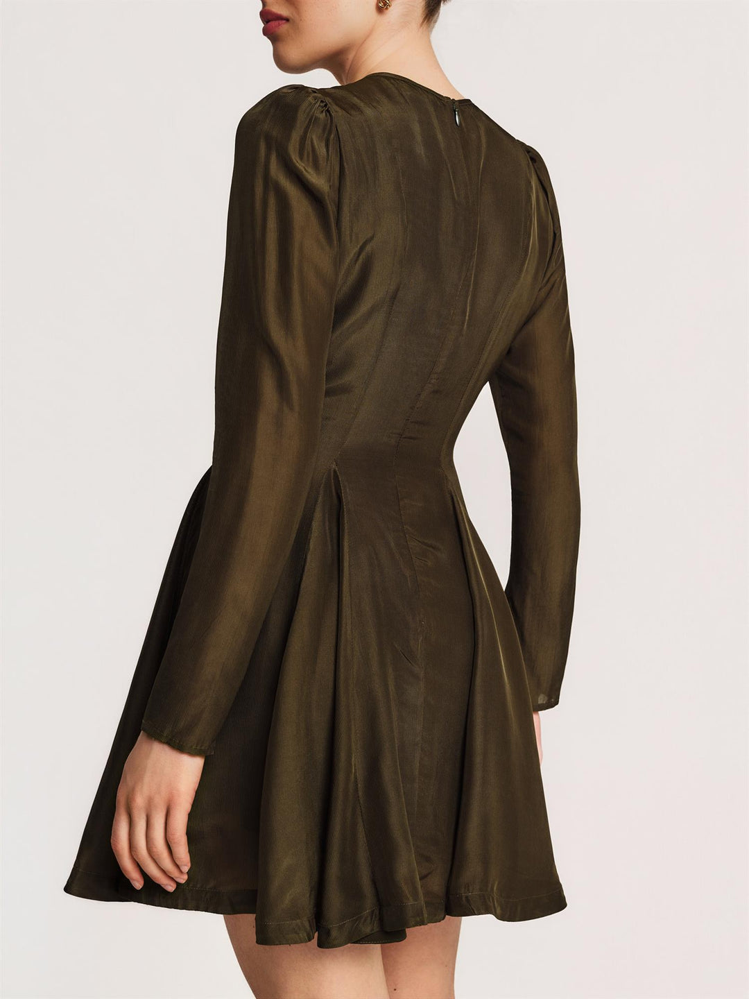 Organza Fitted Dress Forest