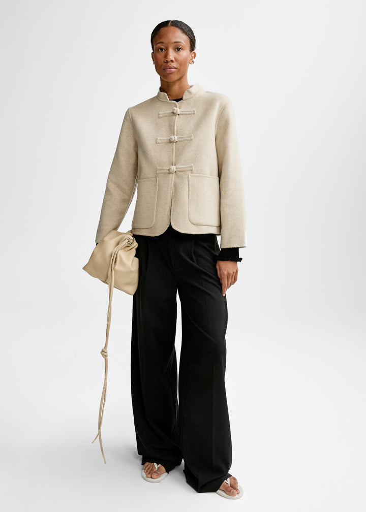 Phoebe Wool Jacket  Wheat