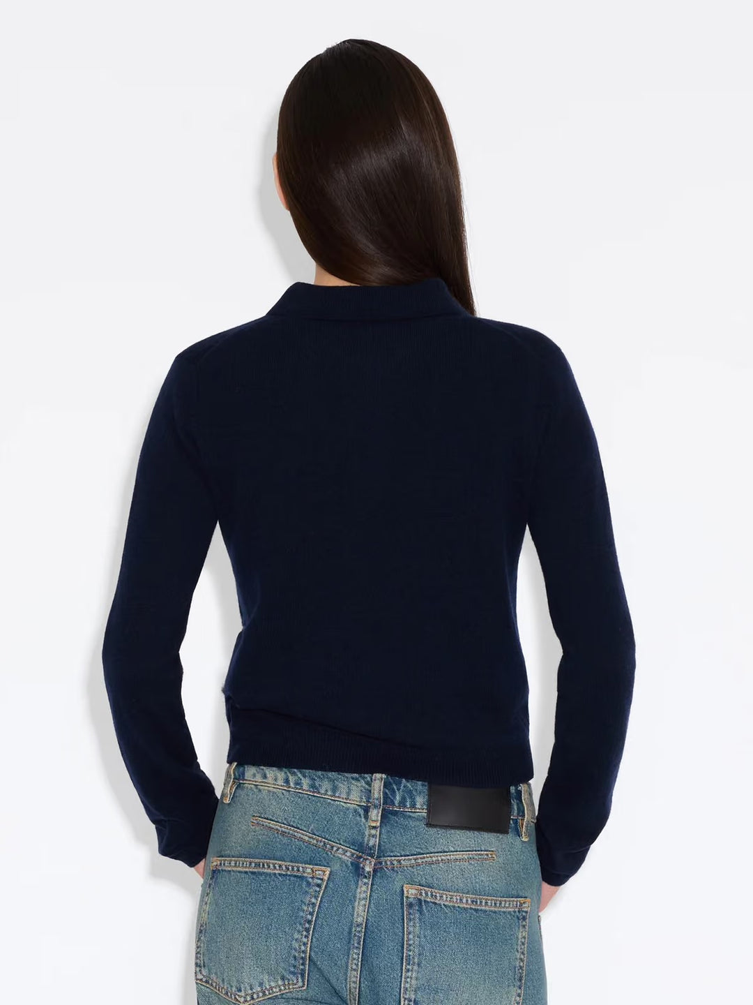 ISABELLA CASHMERE POLO  Dk.Navy