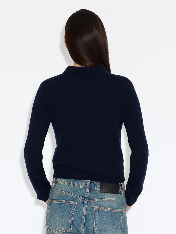ISABELLA CASHMERE POLO  Dk.Navy