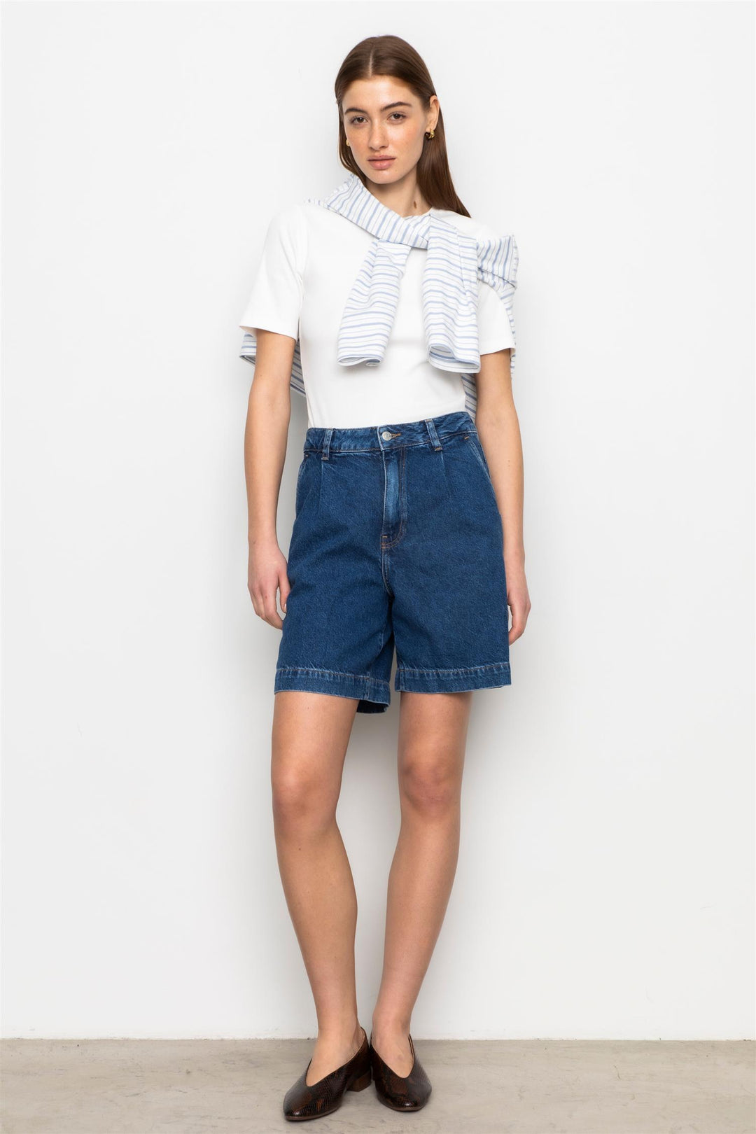 Jason Shorts  Washed Dark Blue