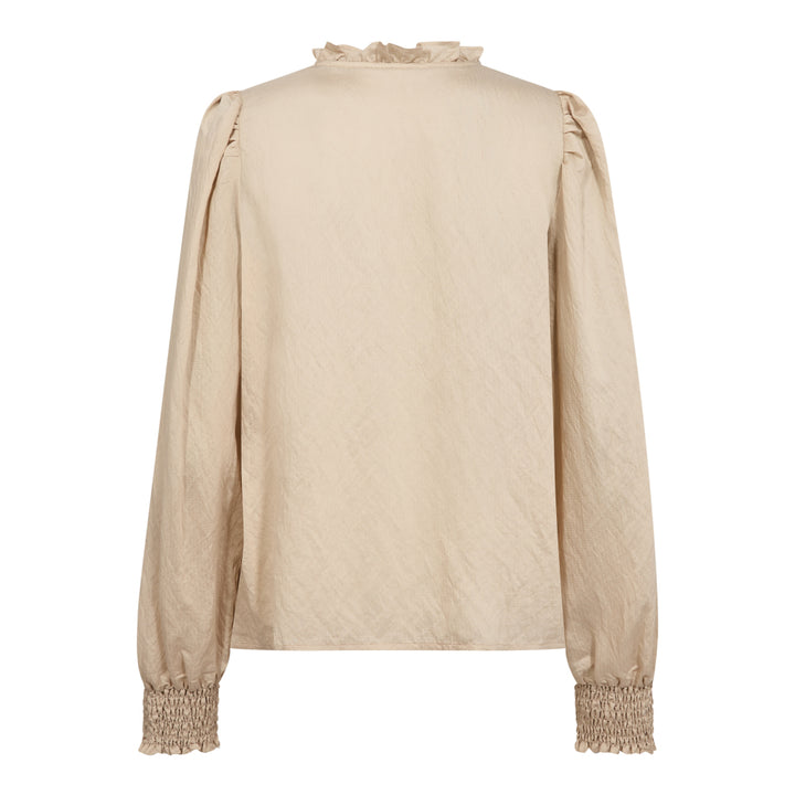 MollyCC Pintuck Blouse  Powder