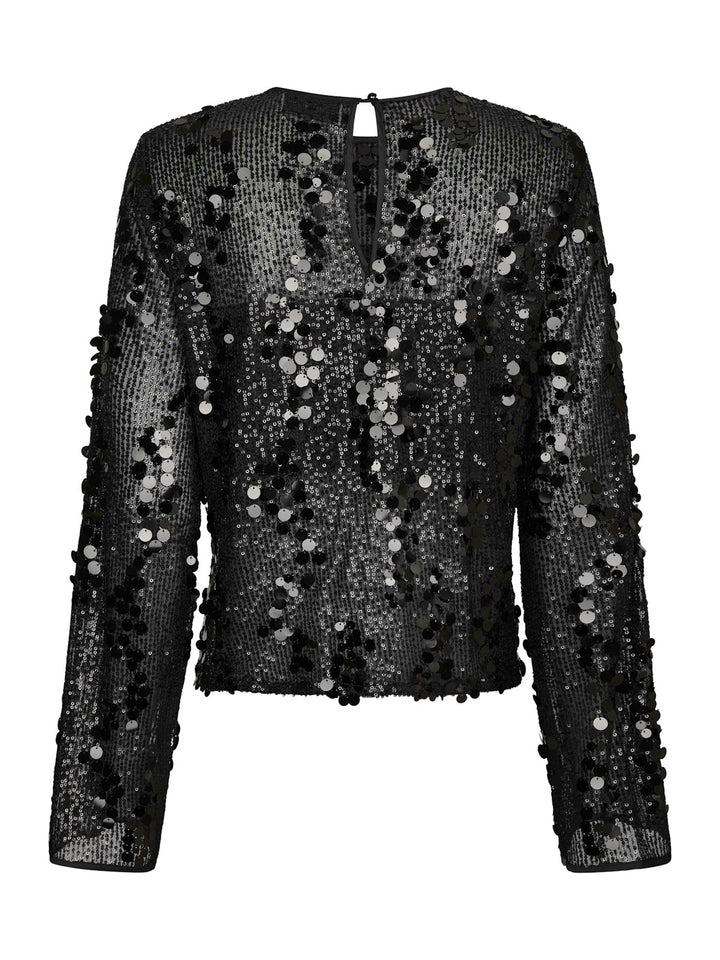 Blake Sequins Blouse  Black