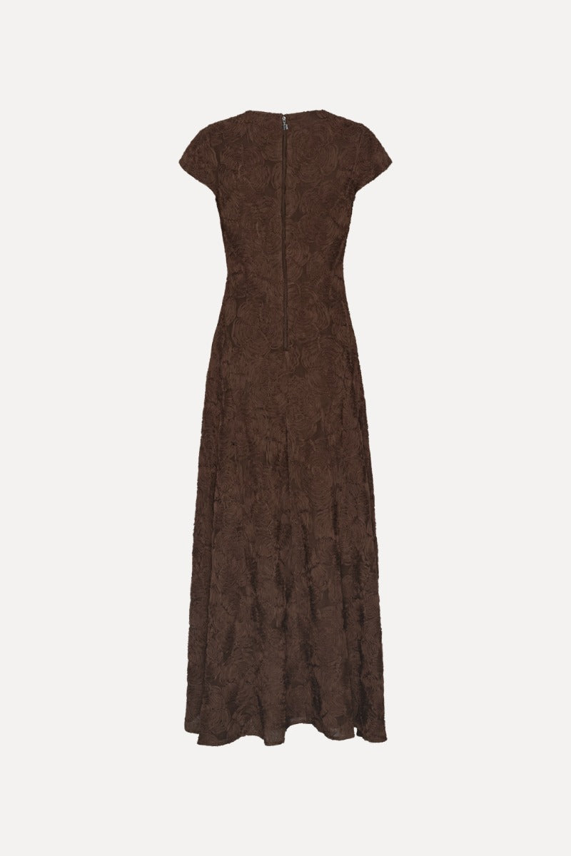 FLOWER MESH MAXI DRESS  Mole