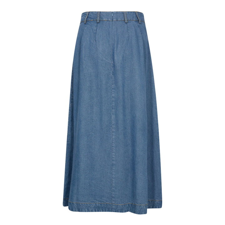 AnyaCC Denim Pleat Skirt  Denim Blue