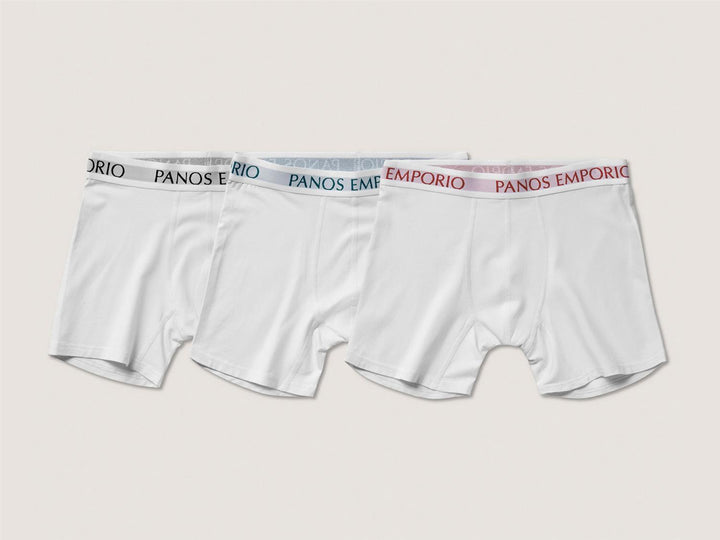 3pk Base Bamboo Boxer  White/White/White