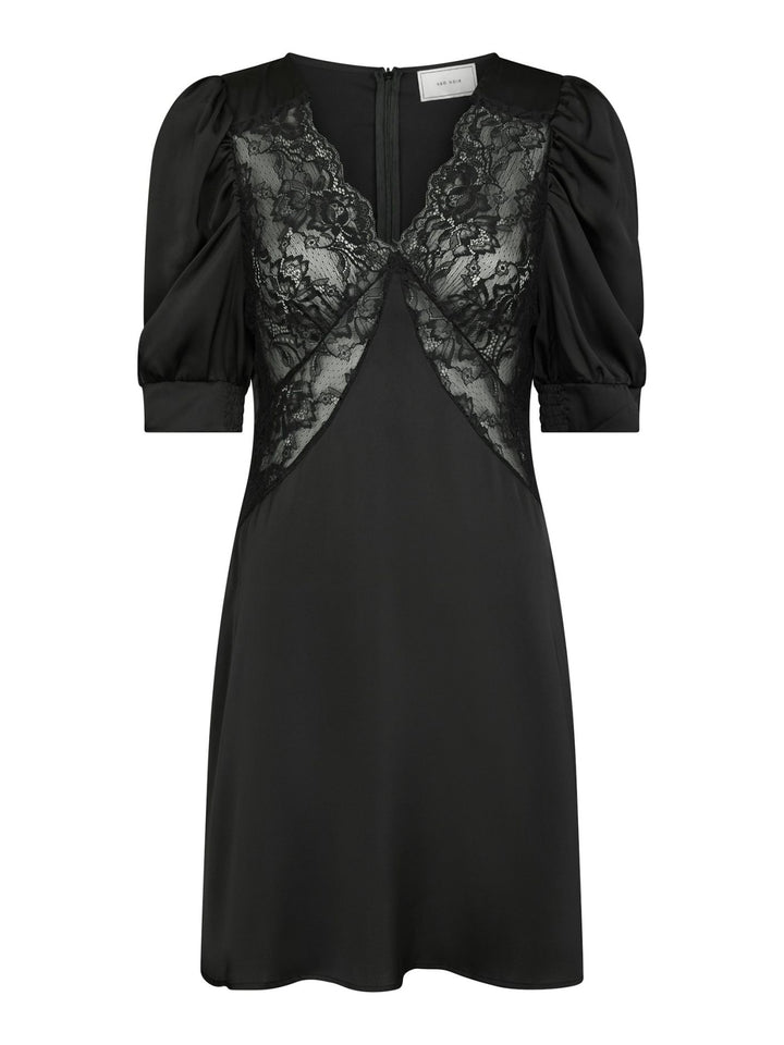 Alfia Lace Dress  Black