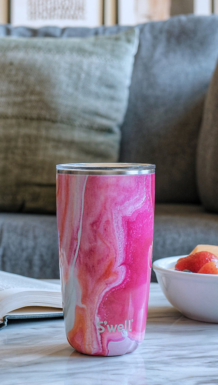 TUMBLER  Rose Agate