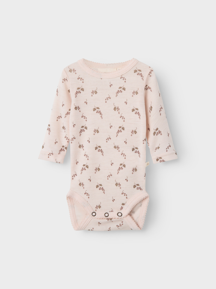 NBFNOEL NIA WOOL LS SLIM BODY LIL NOOS  Lyserosa