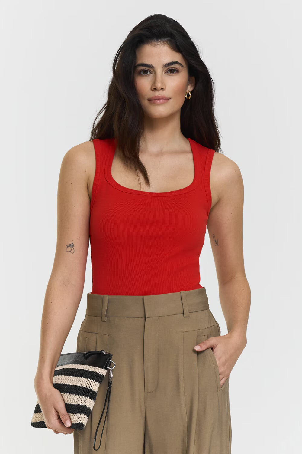 Hera Singlet  Poppy Red