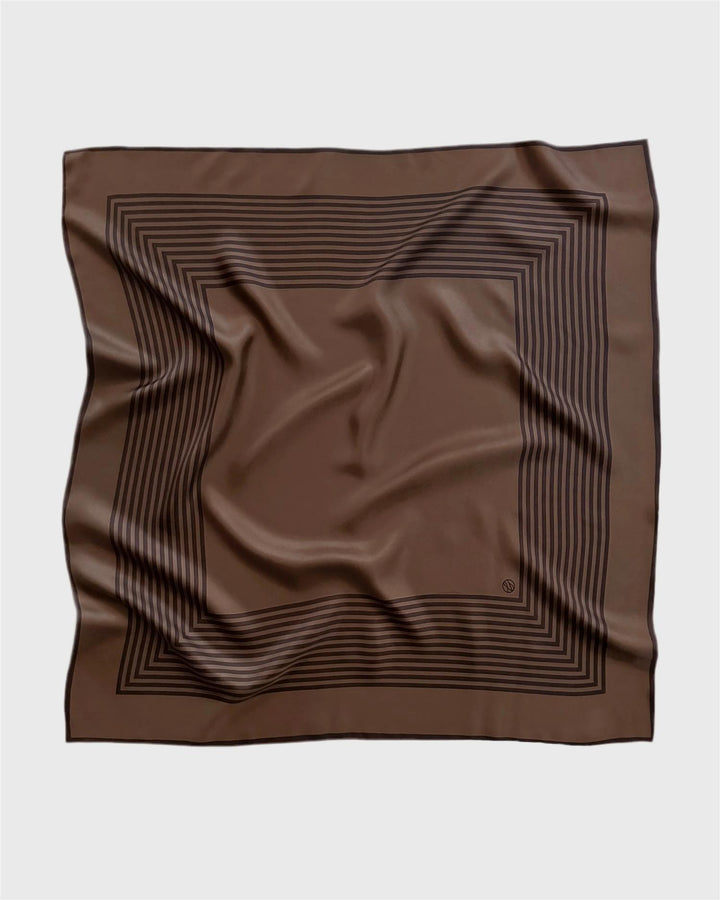 Striped Scarf  Brown