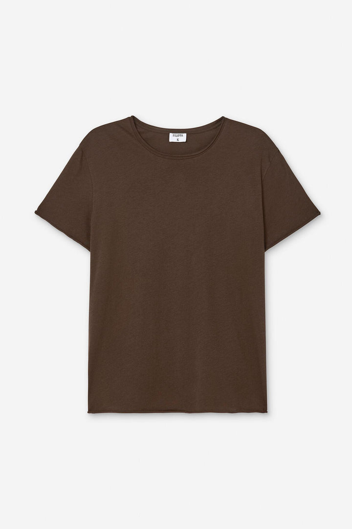 roll neck tee  Golden Brown