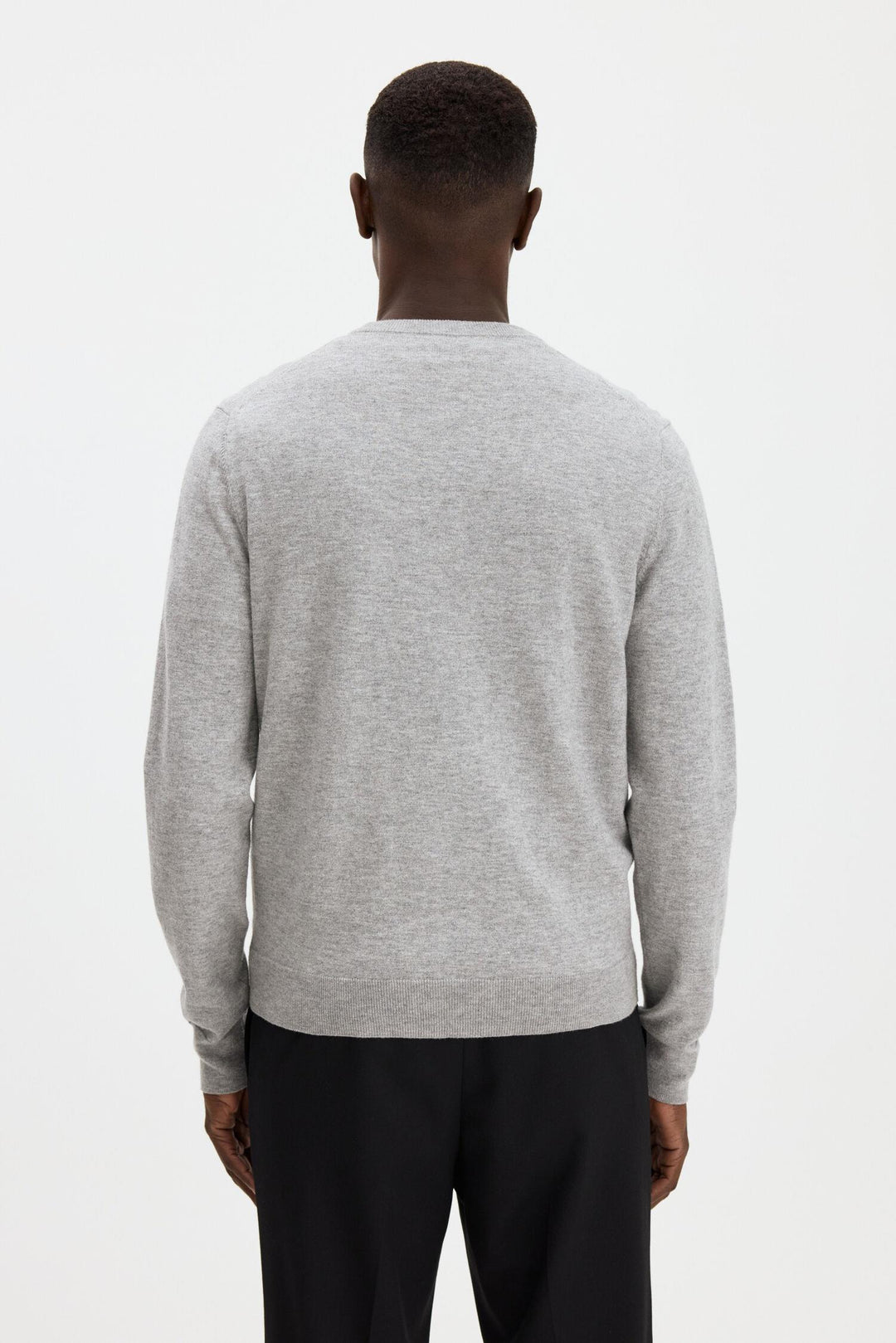 cotton merino sweater  Light Grey Melange