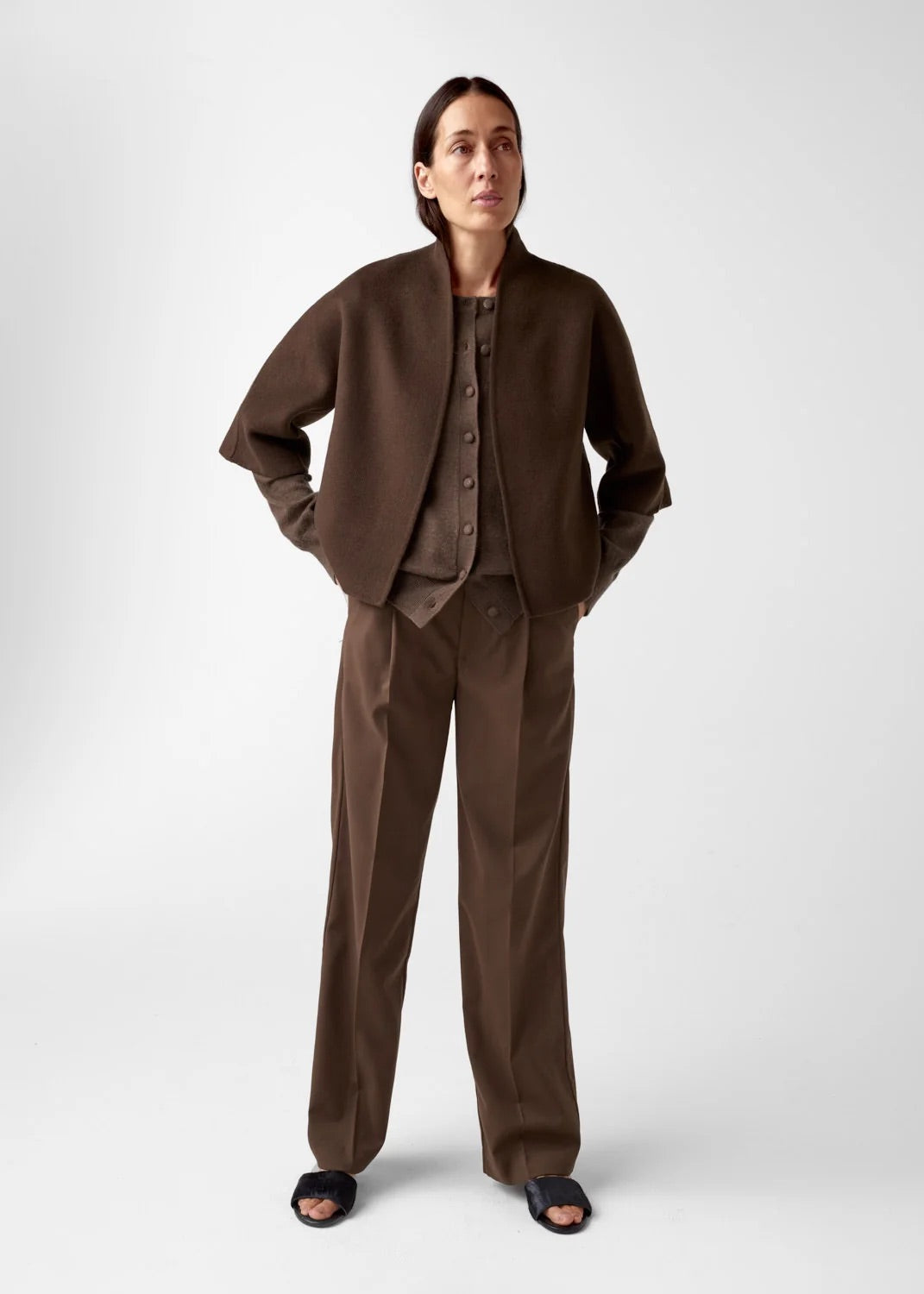 Kira Wool Jacket  Espresso