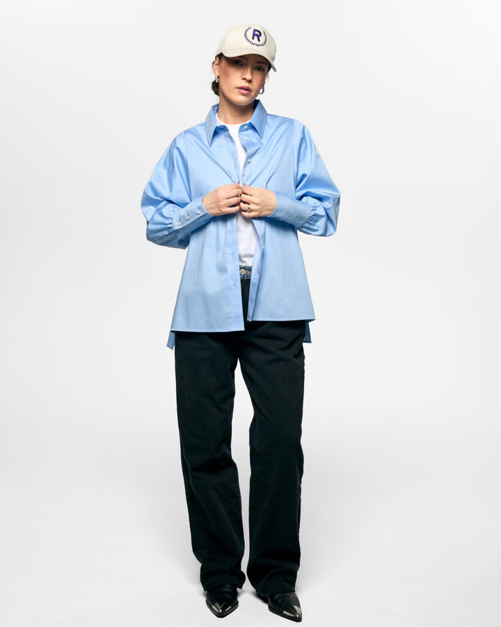 Anne Solid Sky Blue  Sky Blue